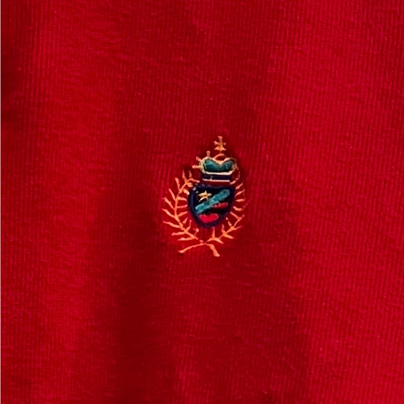 Vintage Red Sweater with Embroidered Logo XL - Picture 4 of 4